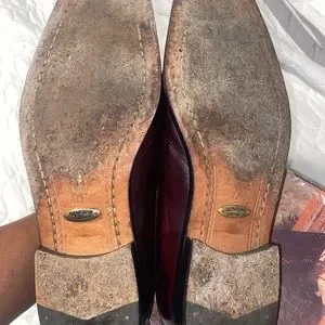 Pre-owned Men’s Belvedere Genuine Ostrich Leg, Leather lace up. Ant Red Size 11 Shoes | Preowned Mens Belvedere Genuine Ostrich Leg Leather  main image 2